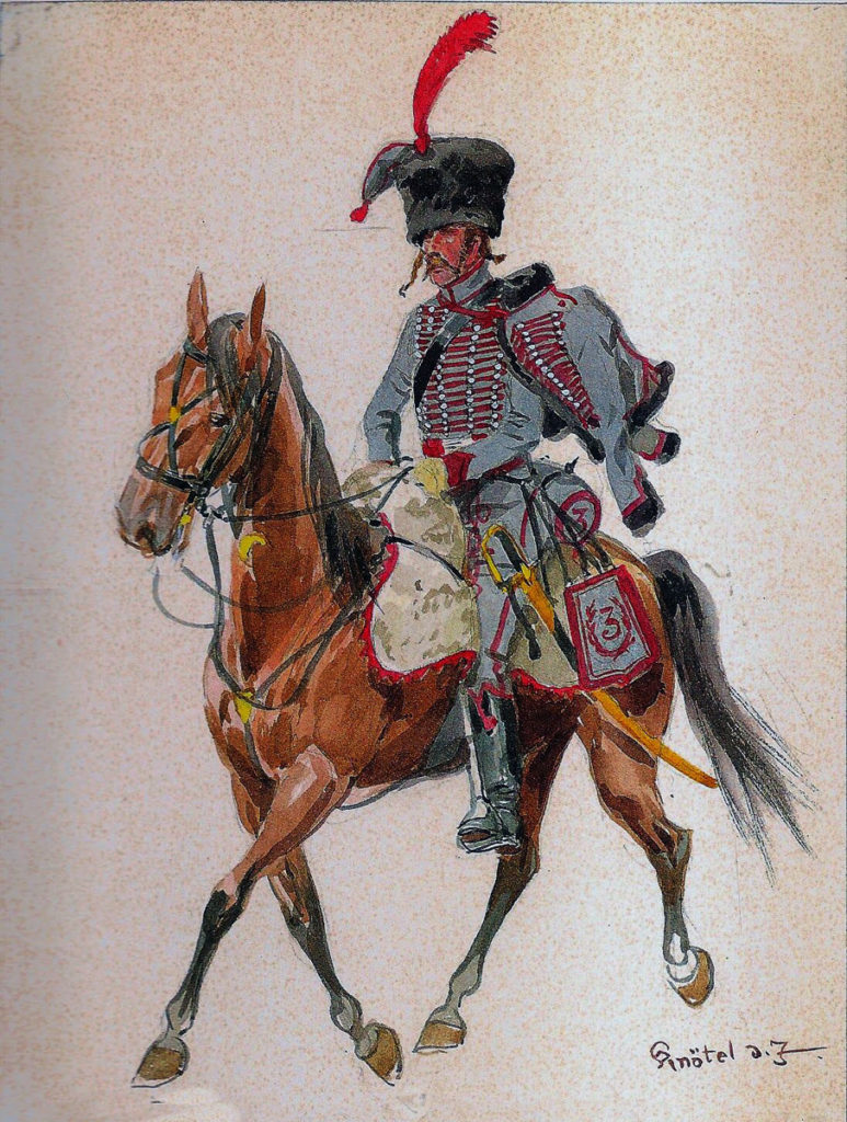 French 3rd Hussars: Battle of Cacabelos on 3rd January 1809 in the Peninsular War