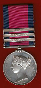 General Service Medal with clasp for the Battle of Corunna on 16th January 1809 in the Peninsular War