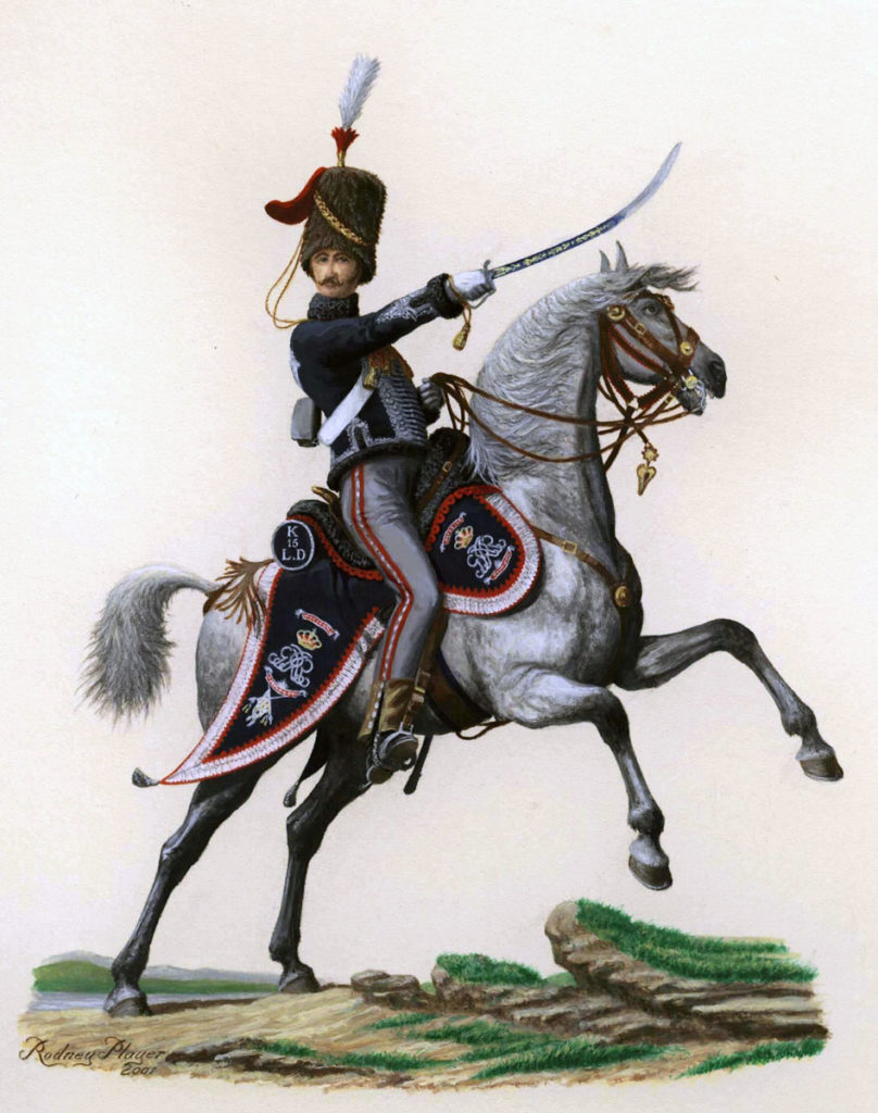 Officer of the British 15th Hussars: Battle of Sahagun on 21st December 1808 in the Peninsular War