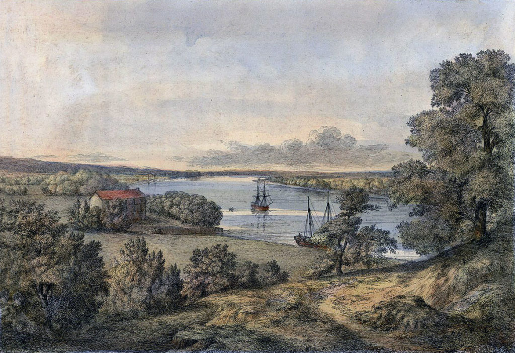 River Adour above Bayonne: Sortie from Bayonne on 14th April 1814 in the Peninsular War: picture by Robert Batty