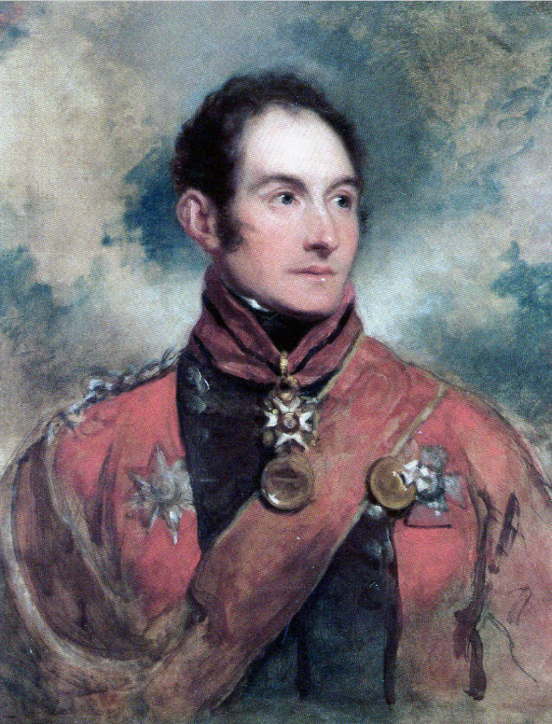 General Barnes: Battle of St Pierre fought on 13th December 1813 as part of the Battle of the Nive in the Peninsular War: picture by George Dawe