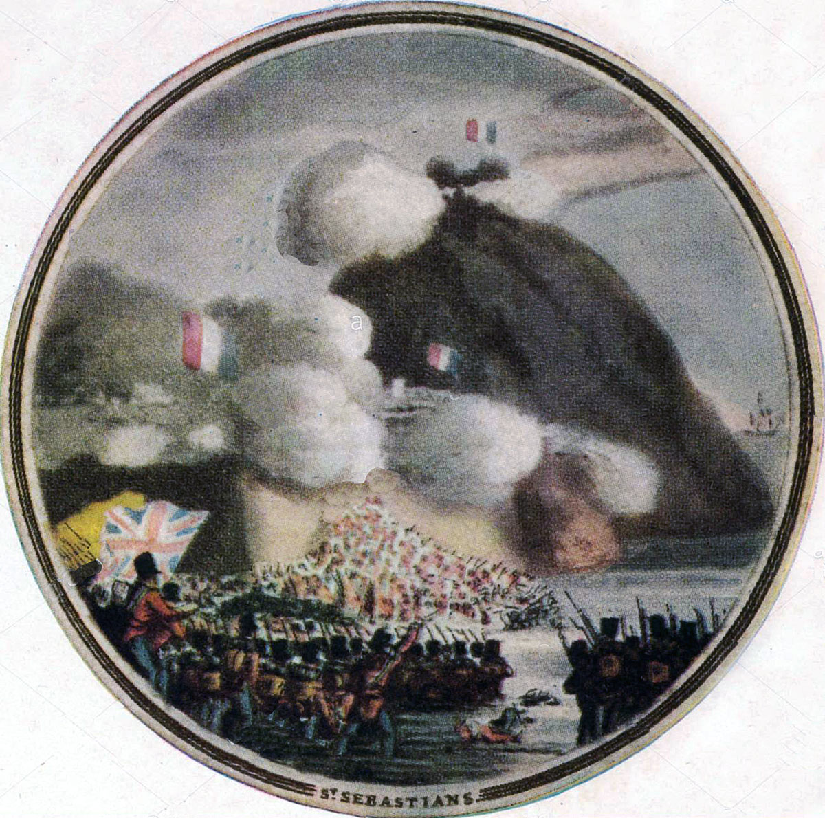 Medal commemorating the Storming of San Sebastian between 11th July and 9th September 1813 in the Peninsular War: picture by Edward Orme