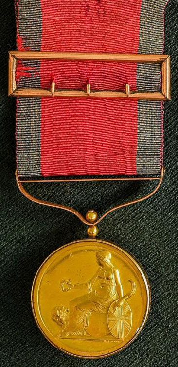 Army Gold Medal awarded to Lt Col Alexander Gordon of the 83rd Regiment for the Battle of Talavera on 28th July 1809 in the Peninsular War