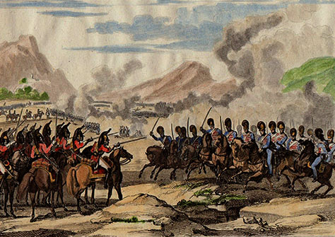 Battle of Redinha or Pombal fought on 12th March 1811 in the Peninsular War