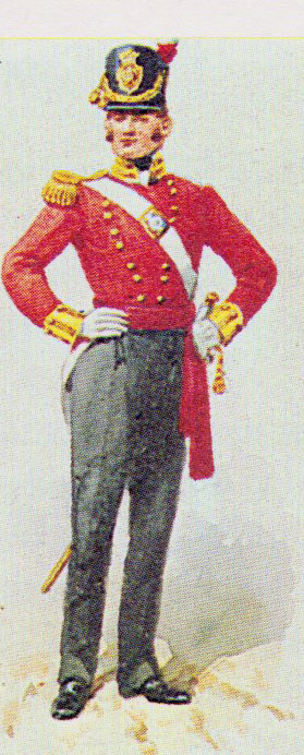 Officer of the 83rd Regiment: Storming of Badajoz on 6th April 1812 in the Peninsular War: picture by Richard Simkin