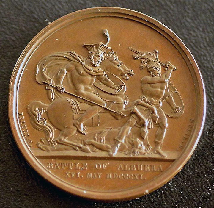 Commemorative Medal for the Battle of Albuera on 16th May 1811 in the Peninsular War