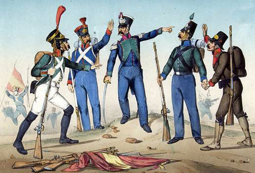 Spanish Regiments: Battle of Albuera on 16th May 1811 in the Peninsular War