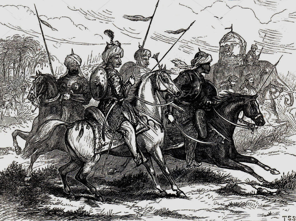 Mahratta Light Horse at the Battle of Laswaree on 1st November 1803 in the Second Mahratta War