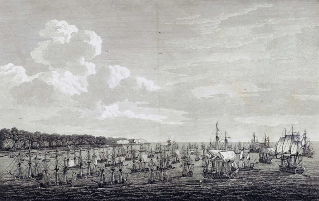 British landing at Coximar on 7th June 1762: Capture of Havana in August 1762 during the Seven Years War