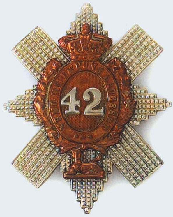 Badge of the 42nd Black Watch with the 'Sphinx' for the Battle of Alexandria 8th to 21st March 1801 