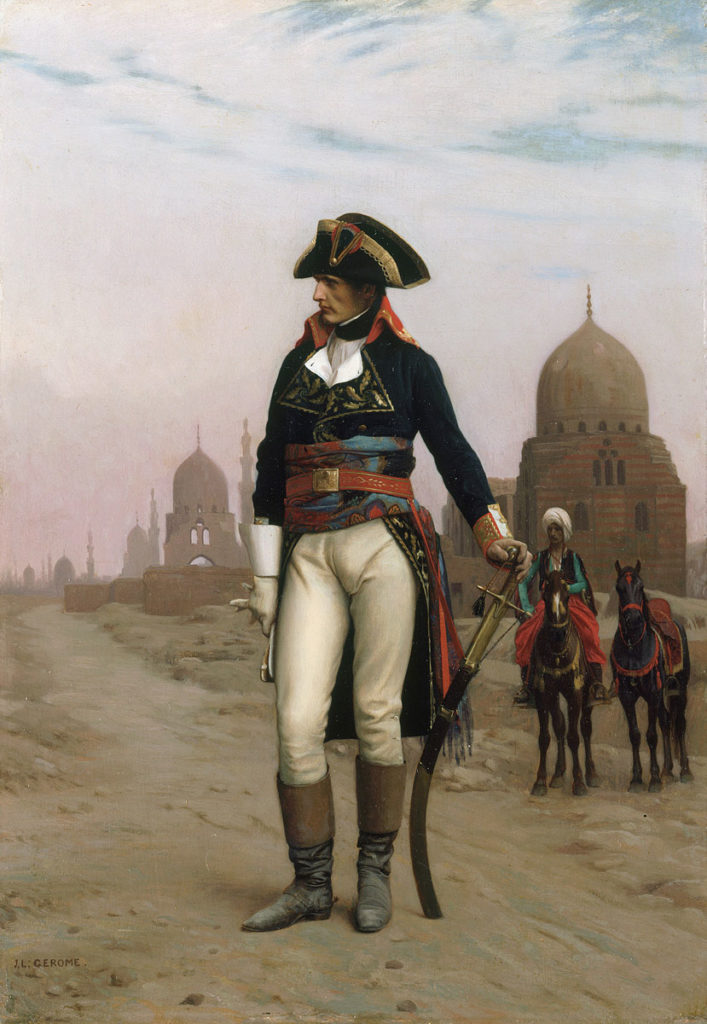 Napoleon Buonaparte in Egypt: picture by Jean Léon Gérôme