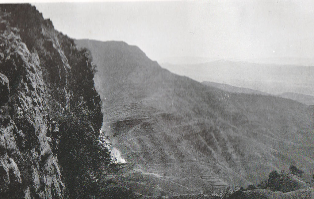 Dargai cliffs in the Tirah on the North-West Frontier of India 1897