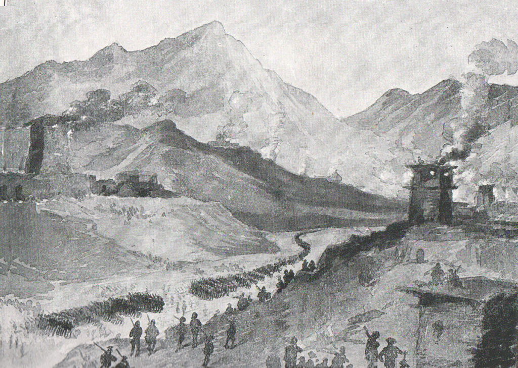 March resumed on 13th December 1897: Tirah on the North-West Frontier of India