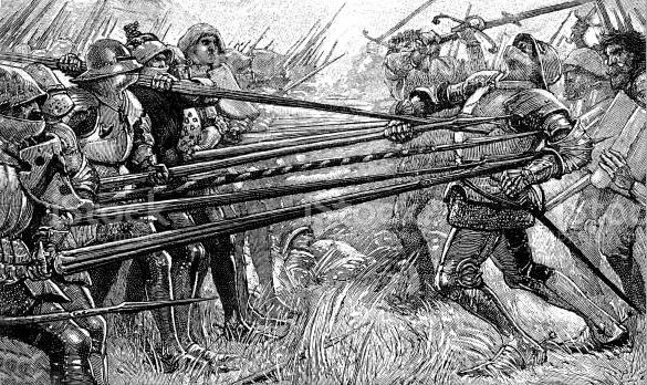 Battle of Halidon Hill on 19th July 1333 in the Scottish War of Independence