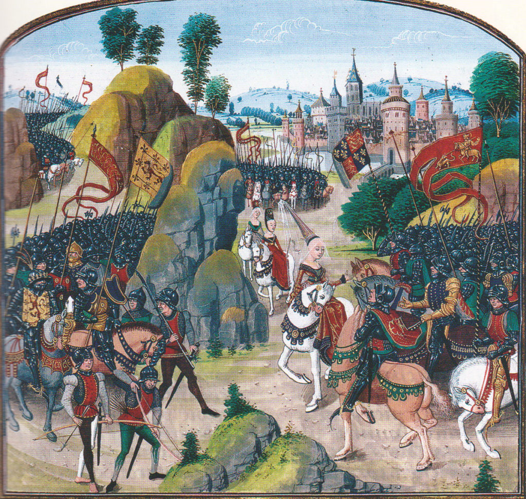 Preparations for the Battle of Neville's Cross on 17th October 1346