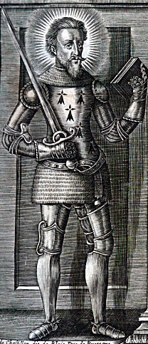 Image of the beatified Charles of Blois: Battle of Morlaix 30th September 1342 in the Hundred Years War