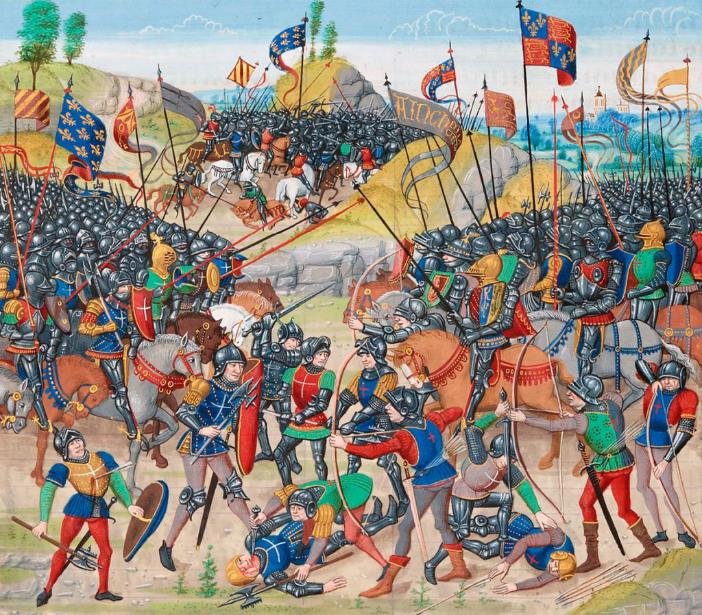 Battle of Auray on 29th September 1364 in the Hundred Years War