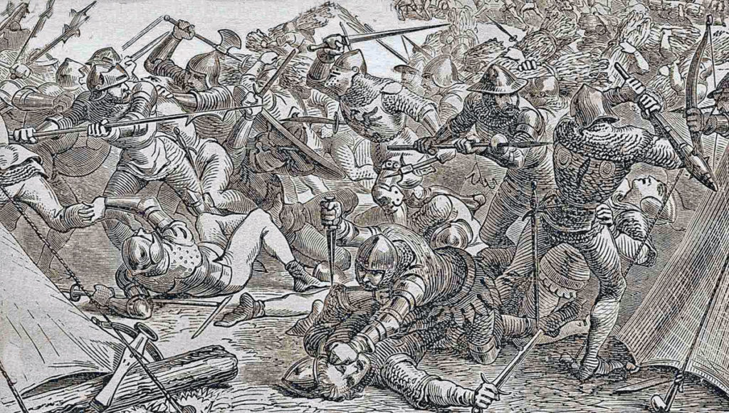 Battle of Cravant on 31st July 1423 in the Hundred Years War
