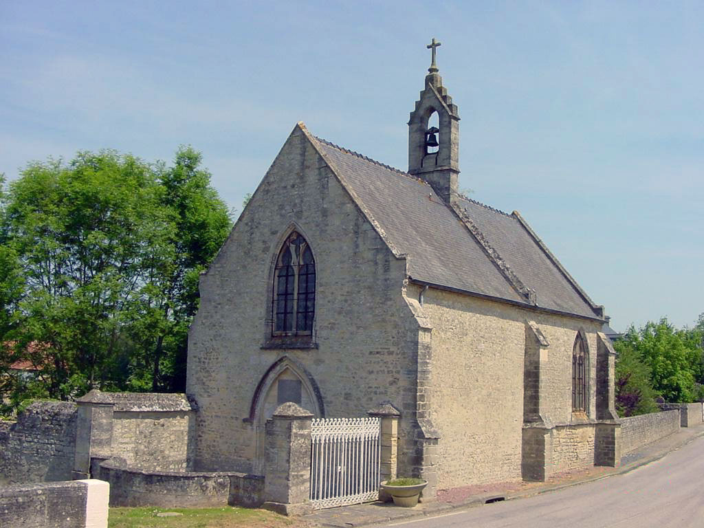 The commemorative chapel: Battle of Formigny on 15th April 1450 in the Hundred Years War