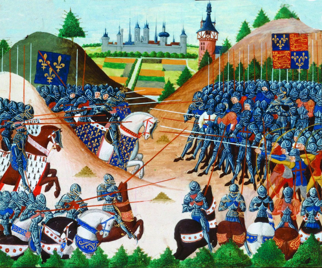Battle of Formigny on 15th April 1450 in the Hundred Years War