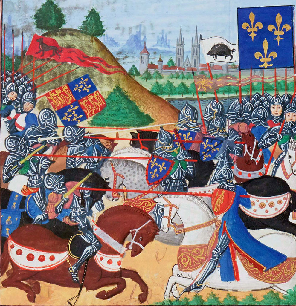 Battle of Patay on 18th June 1429 in the Hundred Years War