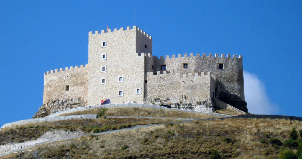 Curiel Castle in Valladolid where Pembroke was incarcerated after the Battle of La Rochelle on 22nd June 1372 in the Hundred Years War