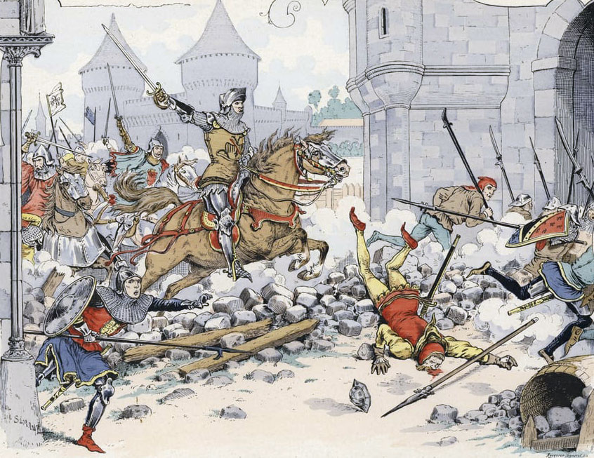 Du Guescelin captures Mantes: Battle of Cocherel on 16th May 1364 in the Hundred Years War