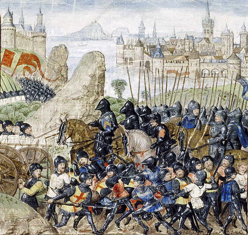 Siege of Calais from 4th September 1346 to 3rd August 1347 in the Hundred Years War