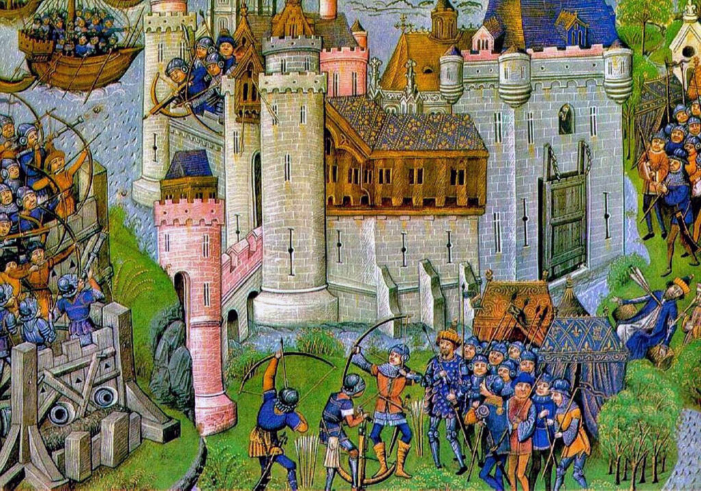 Siege of Harfleur 17th August 1415 to 22nd September 1415 in the Hundred Years War