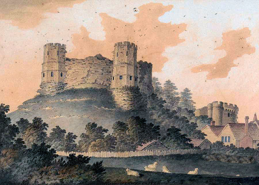 Lewes Castle: Battle of Lewes on 14th May 1264 in the Barons' War