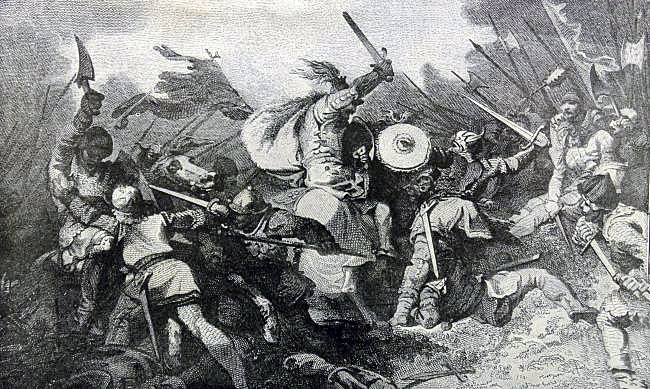 Battle of Dupplin Moor on 9th August 1332 in the Scottish Wars of Independence