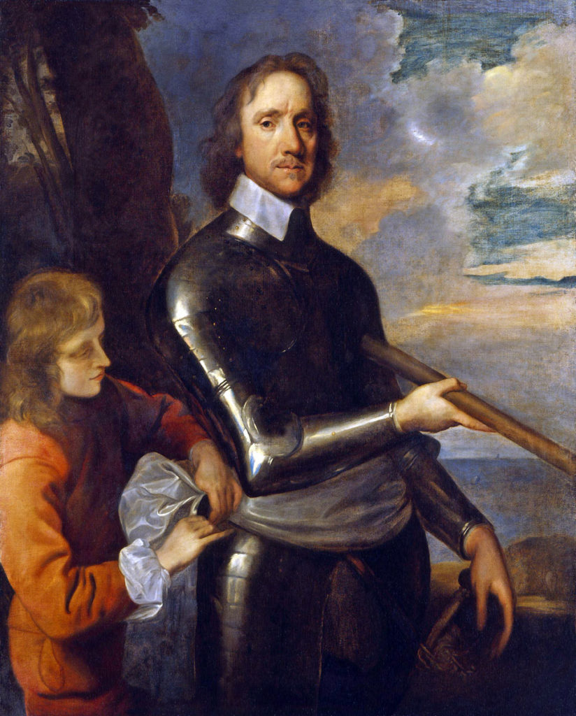 Oliver Cromwell: Battle of Worcester on 3rd September 1651 in the English Civil War: picture by Robert Walker