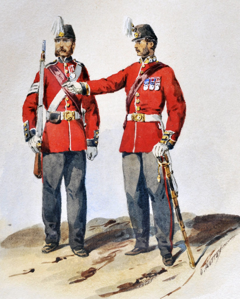 1st European Bengal Fusiliers: Siege of Delhi September 1857: picture by Orlando Norie