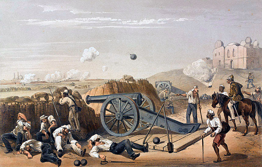 Heavy day in the batteries during the Siege of Delhi