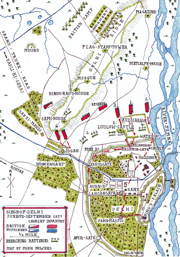 Storming of Delhi in September 1857 during the Indian Mutiny