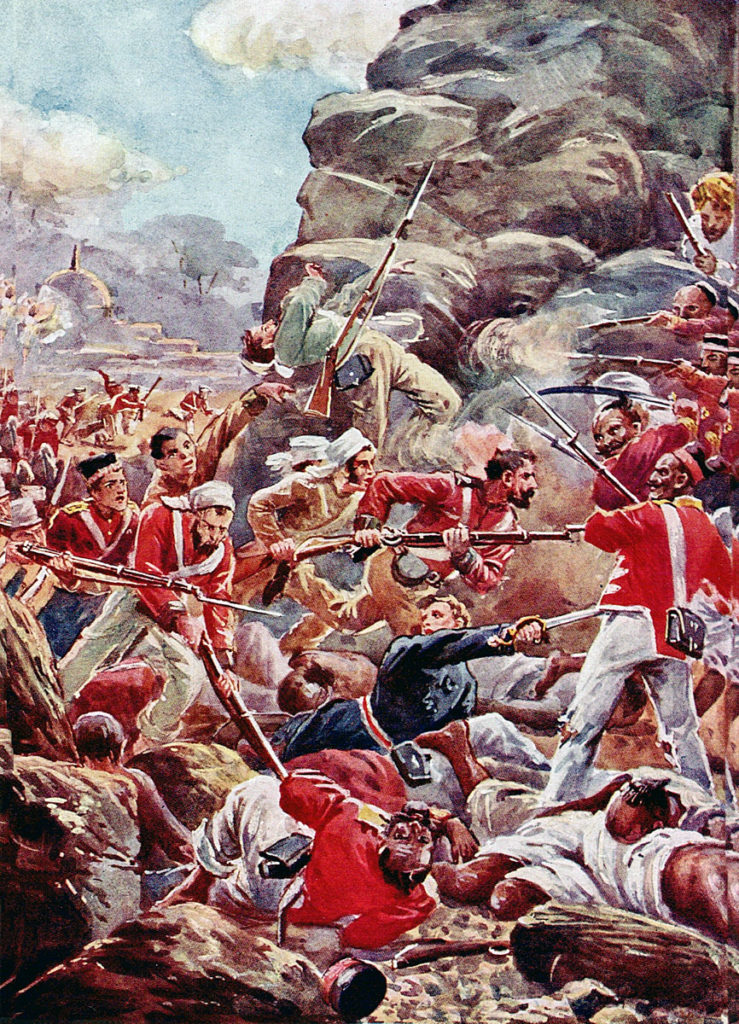 Storming the breach at the Siege of Delhi, September 1857